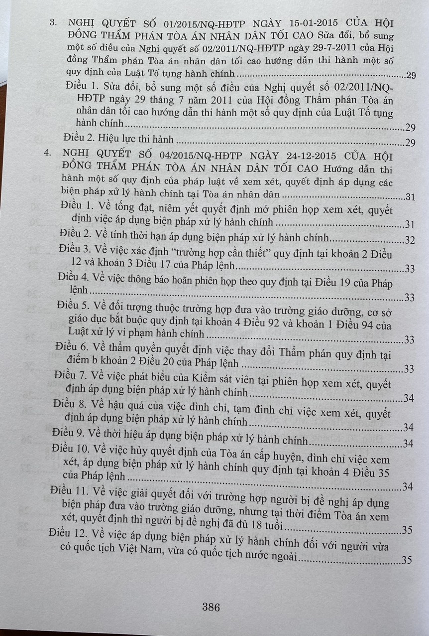 Hệ Thống Các Nghị Quyết Của Hội Đồng Thẩm Phán, Toà Án Nhân Dân Tối Cao Về  Hành Chính, Kinh Tế - Thương Mại và Hôn Nhân Gia Đình Từ Năm 2000 Đến 2023