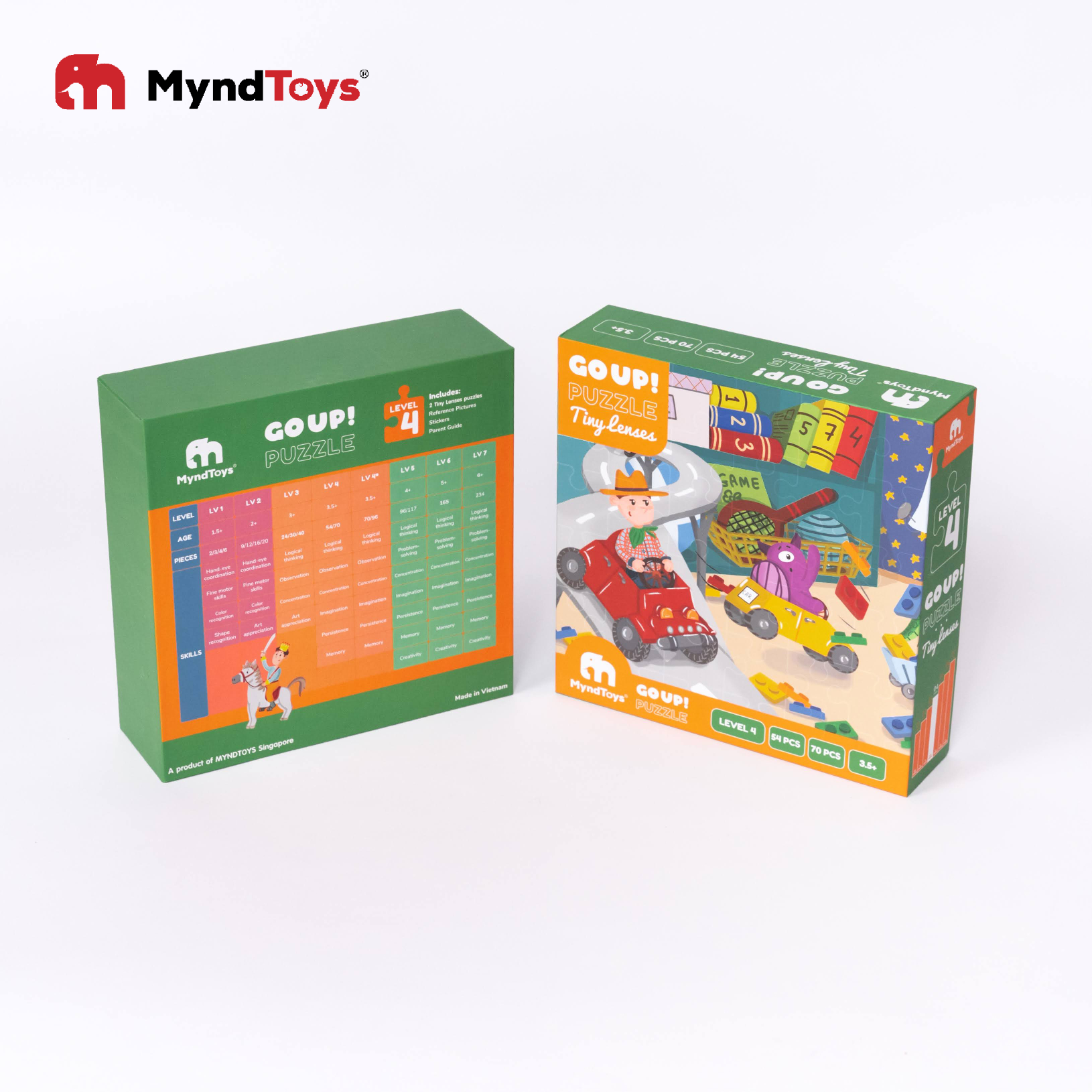 Đồ Chơi Xếp Hình Myndtoys Go Up! Puzzle Level 4 - Tiny Lenses Dành Cho Bé Trên 3.5 Tuổi