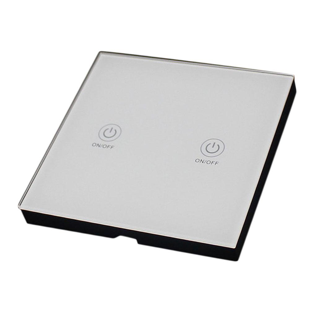 White Wireless Smart Lamp Wall Switch 2 Ways