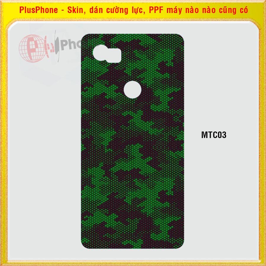 Dán Skin mặt sau cho Google Pixel, Pixel XL, Pixel 2, 2XL màu matrix camo