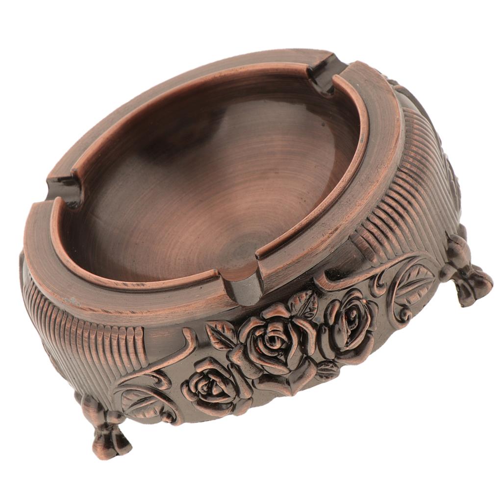 Retro Ashtray Multi Cigarettes Rest Outlet for Group of People Use-Bronze
