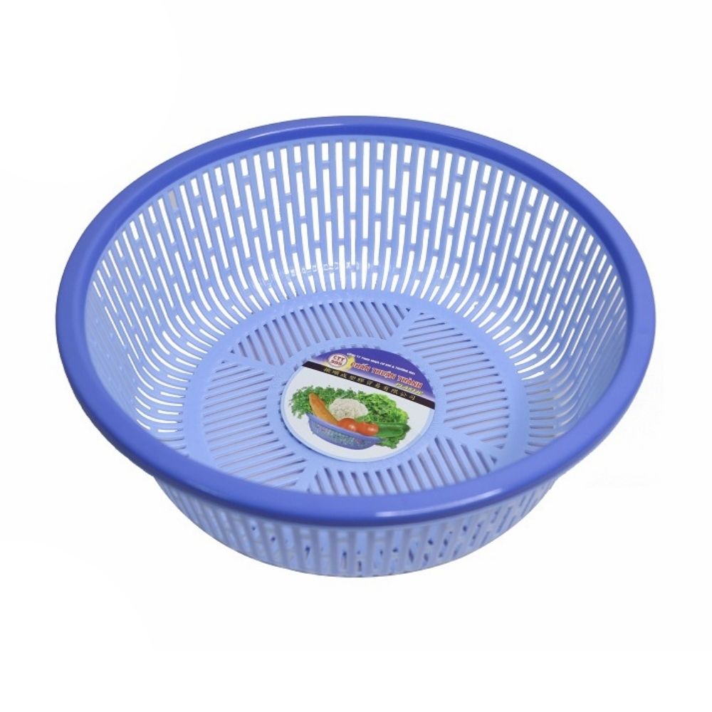 Combo 5 rổ nhựa tròn có viền Chấn Thuận Thành 36cm đựng đồ, đựng rau củ, đa năng tiện dụng, nhiều màu (RV3620-5) - hàng Việt Nam Chất Lượng Cao