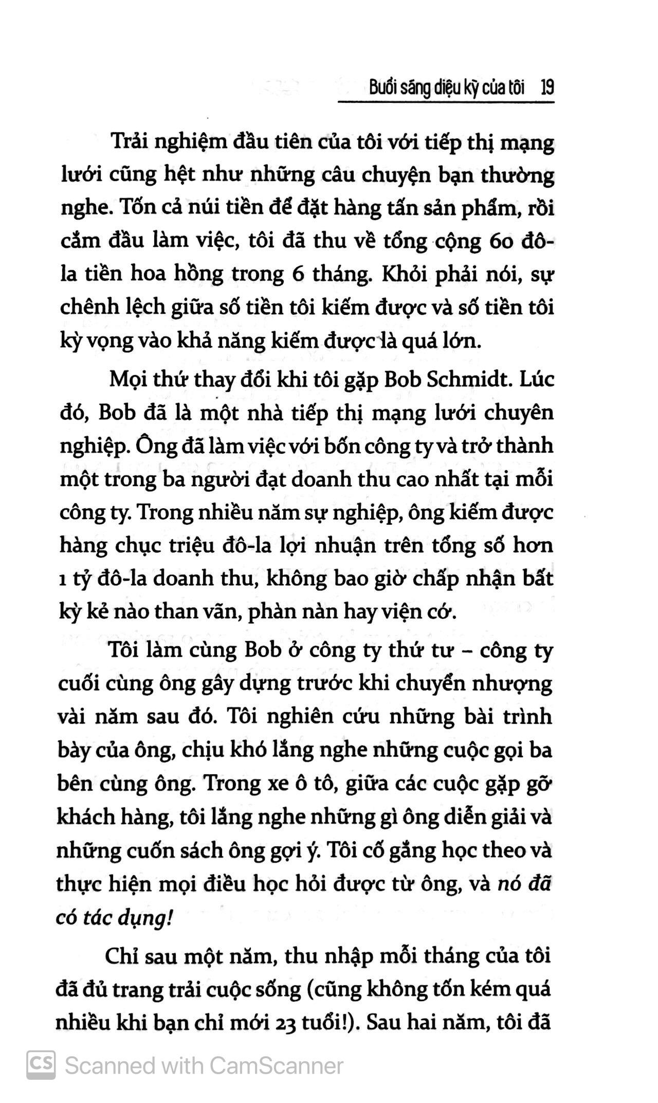 Sách Buổi Sáng Diệu Kỳ Dành Cho Nhà Tiếp Thị Mạng Lưới