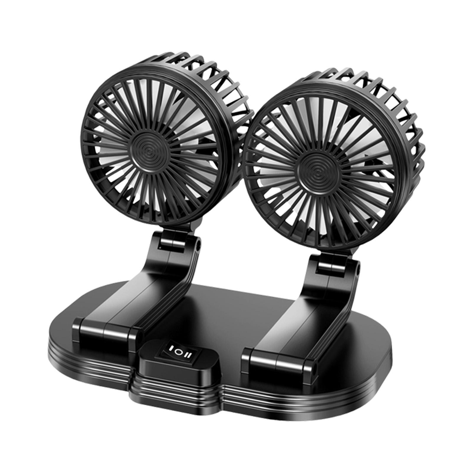 Car Fan Strong Wind Desk Fan Keep Air in and Cool Adjustable Multifunction Air Circulation Fan Auto Cooling Fan for Summer