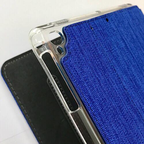 Bao da cho iPad Air 1 / Air 2 hiệu KAKU Kemi Canvas Pc Tpu - Hàng nhập khẩu