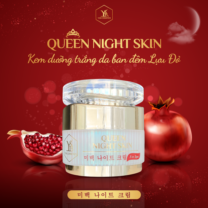 Kem dưỡng trắng da ban đêm Lựu Đỏ QUEEN NIGHT SKIN