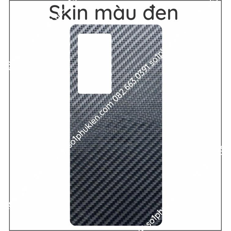 Miếng dán mặt lưng skin carbon cho Vivo X70 pro 5G