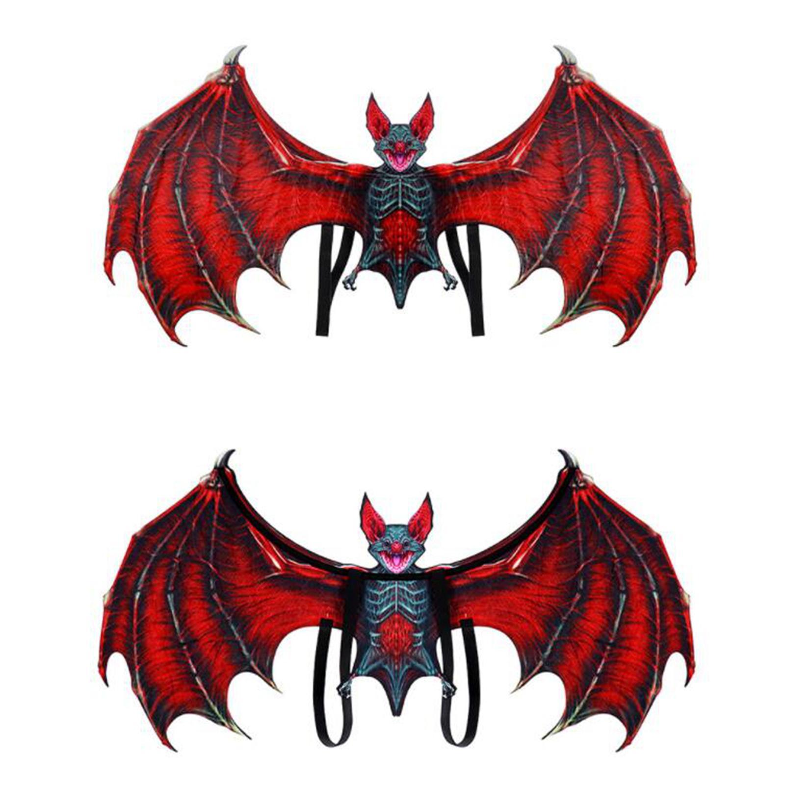 Halloween  Wing Stage Performance Props for Masquerade Cosplay Party Red