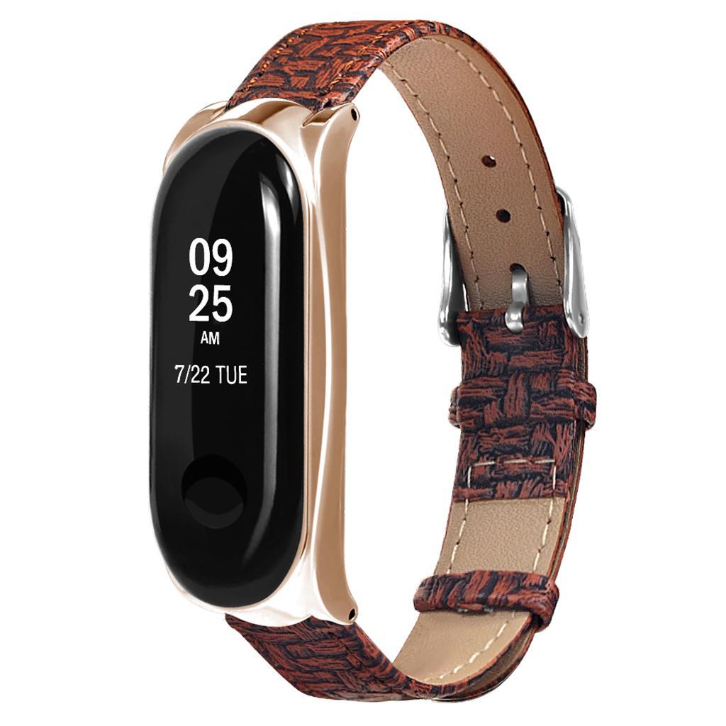Strap Band Replacement,PU Leather Bracelet Strap Band for XIAOMI BAND 3 Smart Watch Accessories