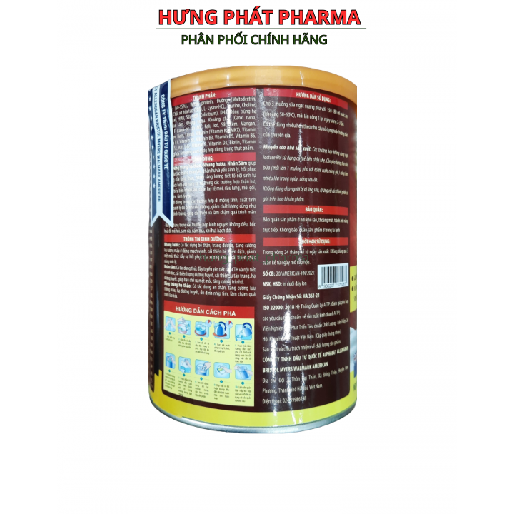 Sữa Bột Sâm Nhung Bổ Thận Đông Trùng Hạ Thảo Nhân Sâm Giúp Bổ Thận Tráng Dương hộp 400g