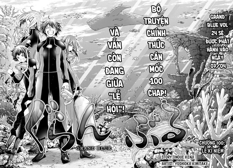 cô gái thích lặn - grand blue chapter 100 4
