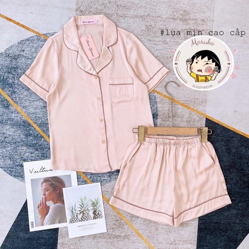 Đồ bộ ngủ Choco Pijama quần đùi vải lụa mềm mát