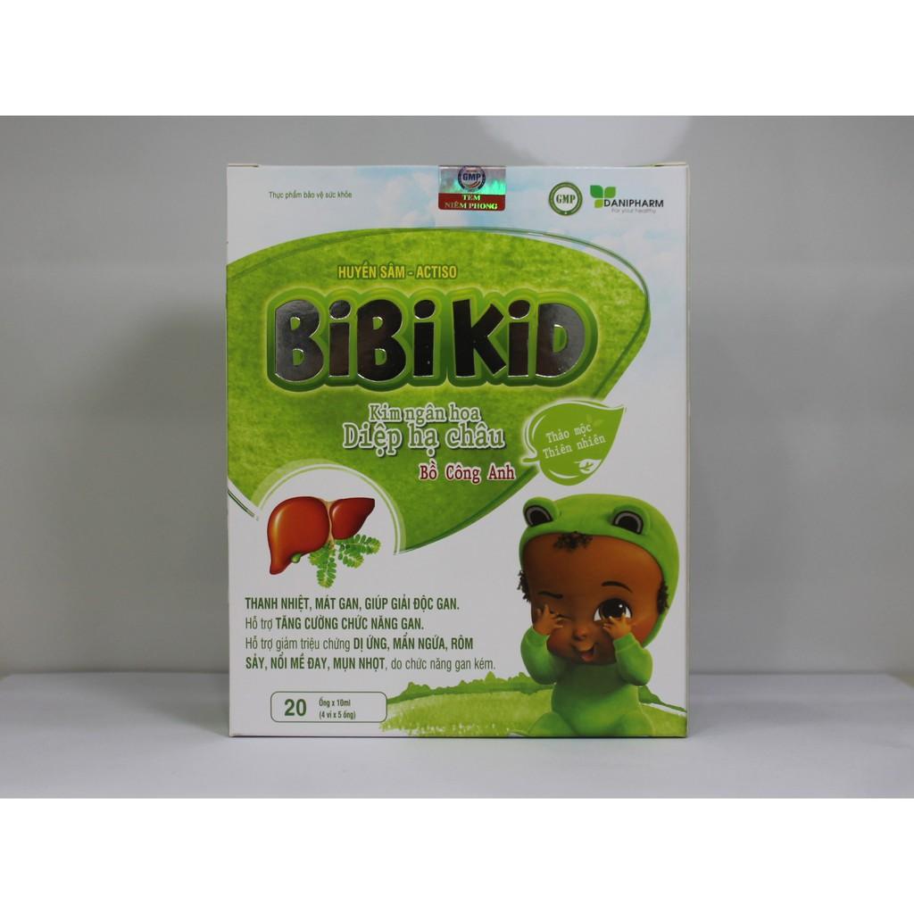 BIBIKID - THANH NHIỆT, MÁT GAN - GIẢI ĐỘC GAN - GIẢM DỊ ỨNG, MẪN NGỨA, RÔM SẢY, MỀ ĐAY MỤN NHỌT DO CHỨC NĂNG GAN KÉM
