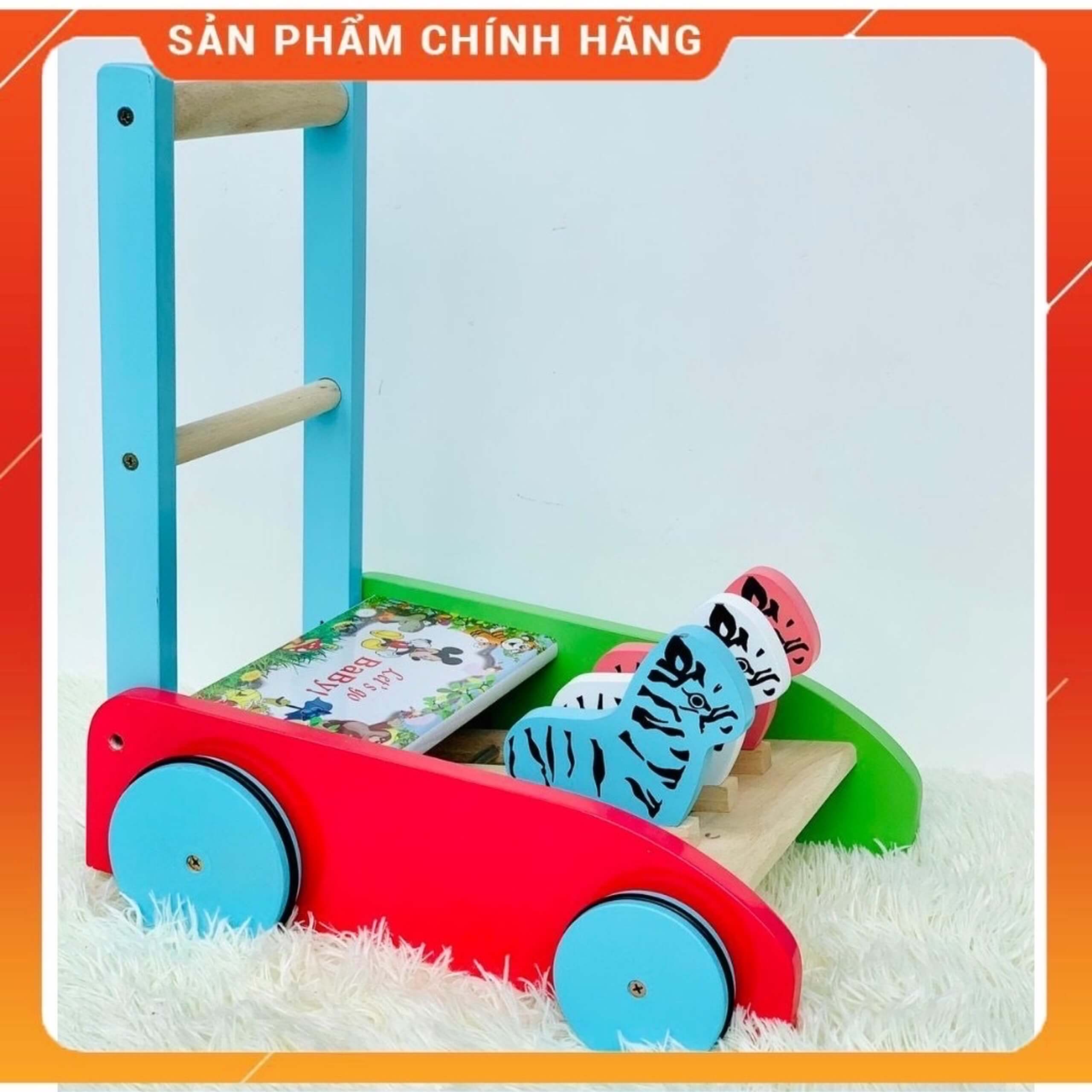 Xe Gà Tập Đi Bằng Gỗ Cho Bé VinaStar - Hàng Chuẩn