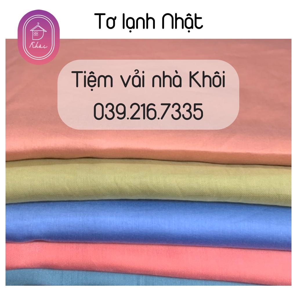 Tơ Nhật lạnh cao cấp may váy chất cực đẹp, siêu thoáng mát