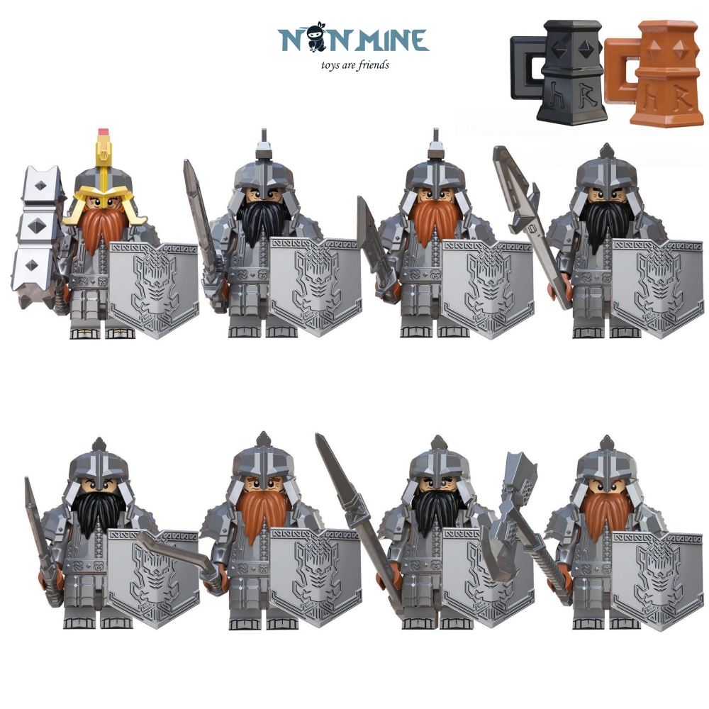 Minifigures Lính Lord Of The Ring Người Lùn Phim Chúa Tể Những Chiếc Nhẫn KORUIT KT1040