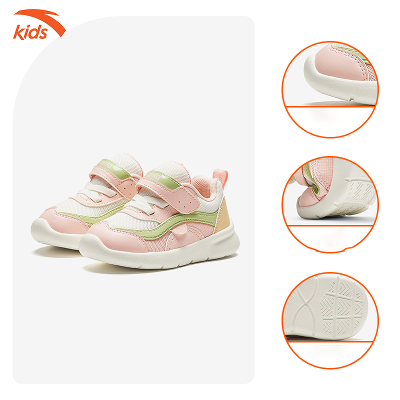 Giày Thể Thao Bé Gái Size 23-27 Anta Kids WALKING A3224A0004