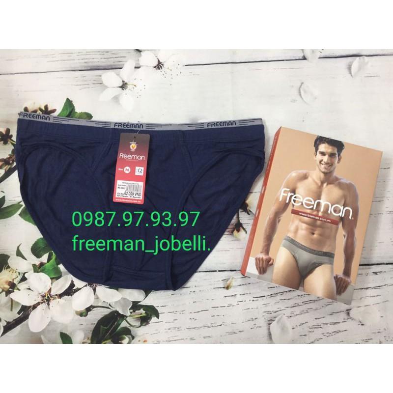 Quần lót cotton lụa 2 lưng Freeman 6043 siêu mát lạnh,kháng khuẩn