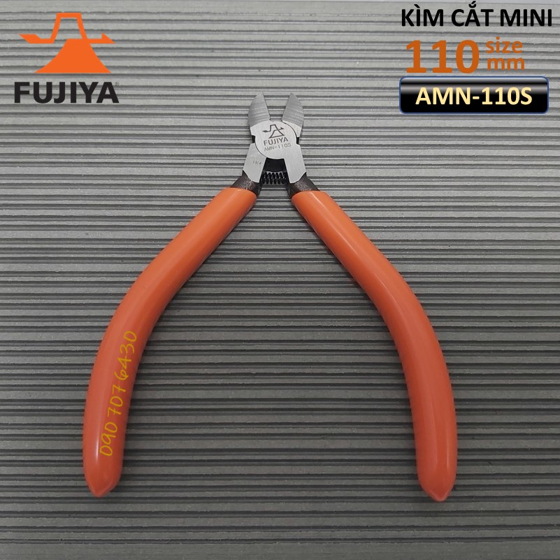 Kìm cắt dây MINI 110mm Fujiya AMN-110S GENUINE công nghệ Nhật Bản- Kìm cắt dây thép dây đồng dây bện xoắn