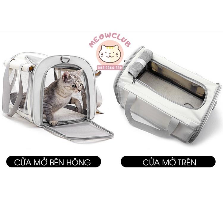Túi Dã Ngoại Thú Cưng Size Lớn Dạng Lưới Thoáng Khí Cho Chó Mèo Đỡ Stress Khi Đi Ô Tô, Khám Bệnh, Đi Chơi