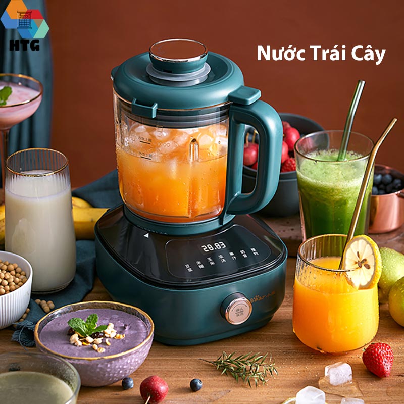 Máy làm sữa hạt đa năng Bear PBJ-B06W1 độ ồn thấp, nấu cháo, súp, xay sinh tố, nước ép, hẹn giờ thông minh, hàng chính hãng