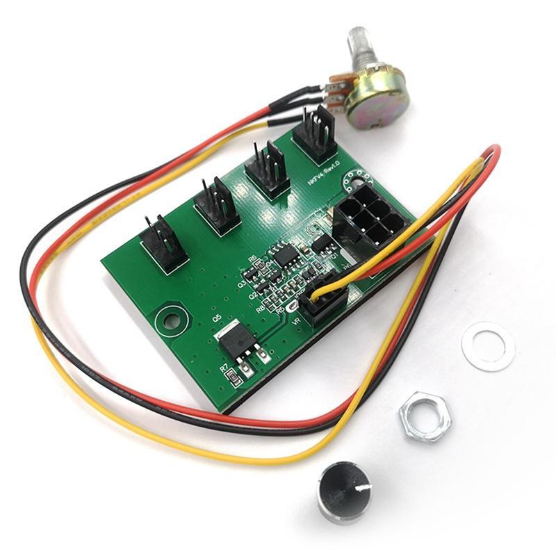 Bộ Điều Khiển Tốc Độ Quạt 4 Kênh PWM DC12V Công Suất Cao 6Pin Dành Cho Máy Tính