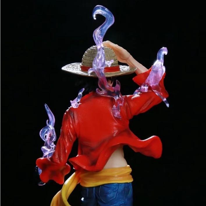 Mô hình Luffy Haki tím có Led 41cm - One Piece