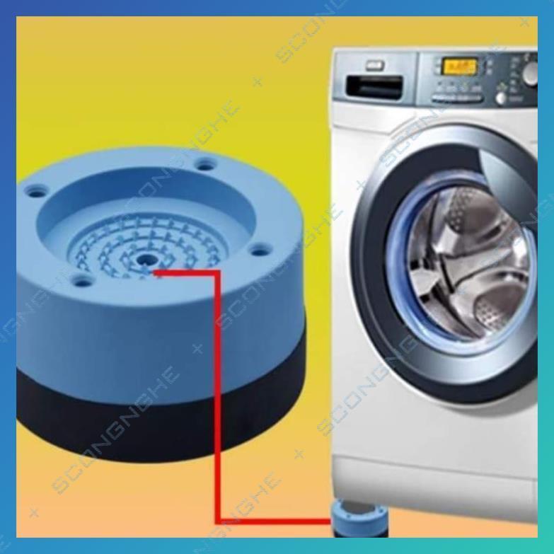 Hình ảnh Bộ 4 miếng đệm cao su lót chân máy giặt chống rung chống ồn
