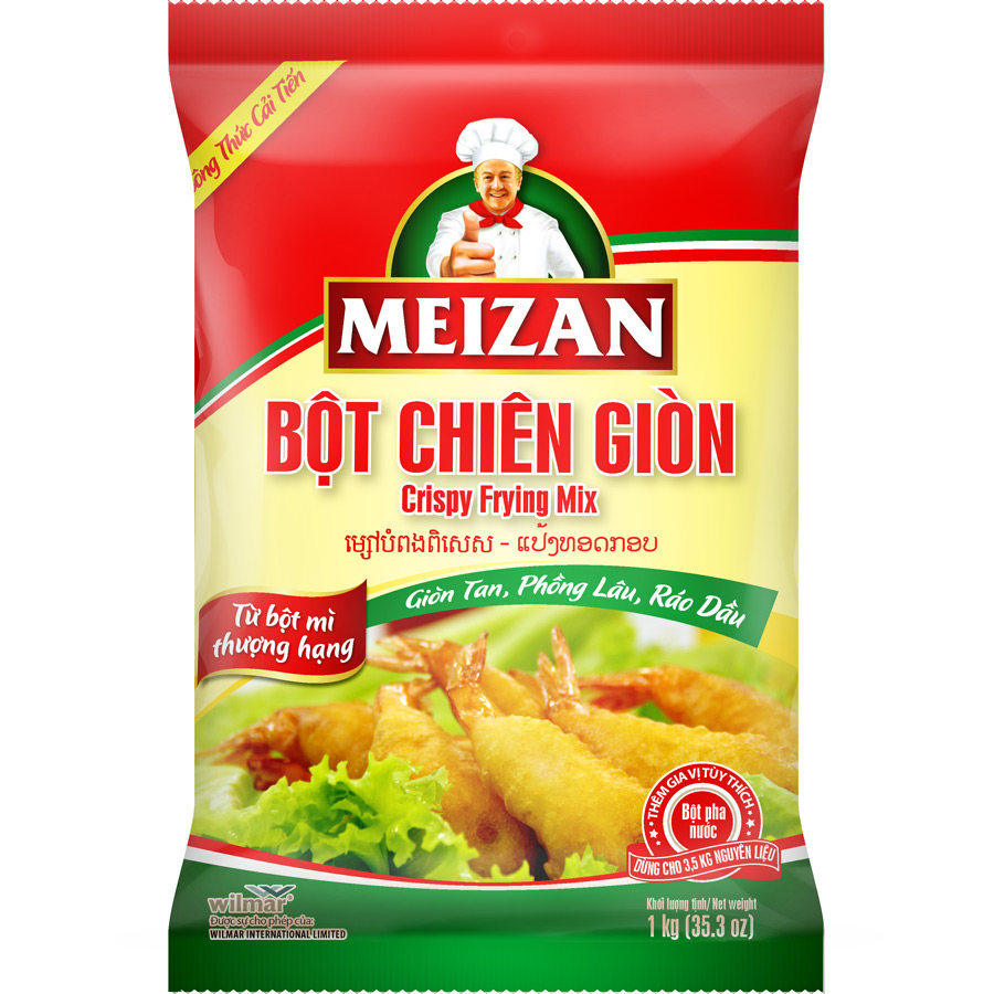 Gói bột chiên giòn Meizan 1kg