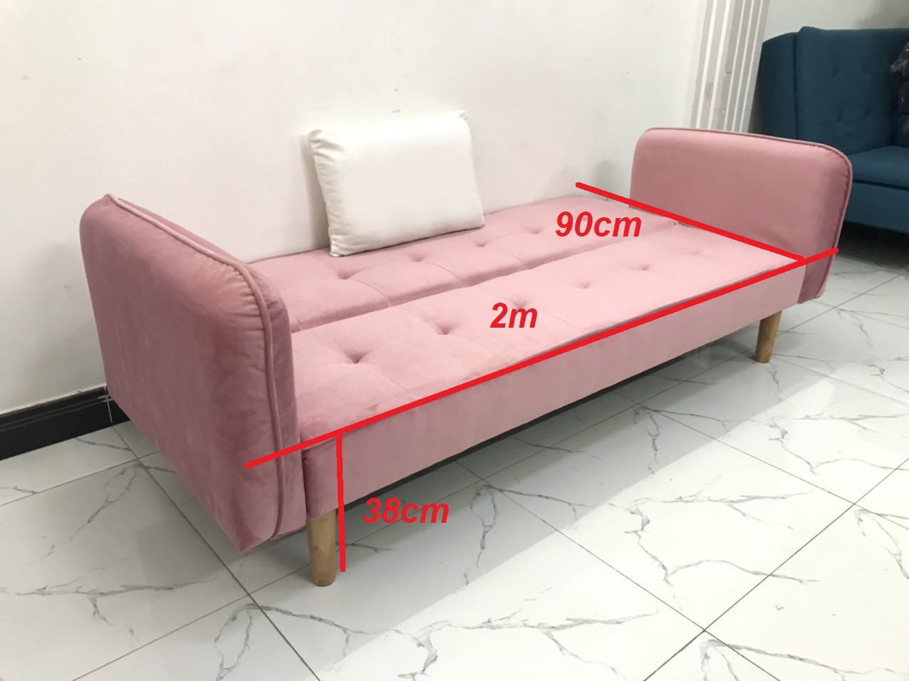 Bộ ghế sofa giường sofa bed tay vịn phòng khách sopha sivali02 salon