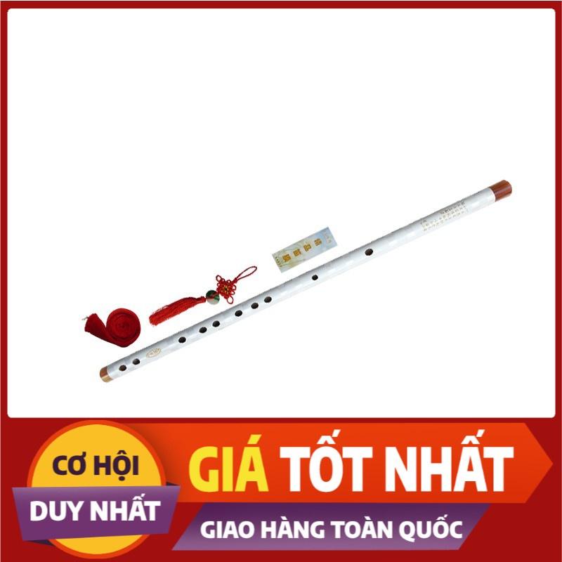Sáo dizi trắng Không Khớp Cao Cấp