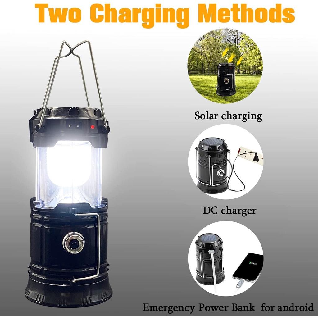 Đèn LED Năng Lượng Mặt Trời Kèm Sạc USB Tiện Dụng Cho Trường Hợp Khẩn Cấp