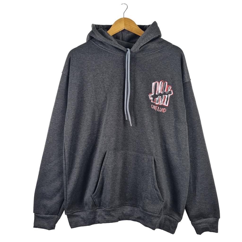 Áo khoác nỉ có mũ 2 lớp SAM CLO - HOODIE chui freesize form rộng nam nữ unisex mặc cặp - couple in chữ UNFLUID