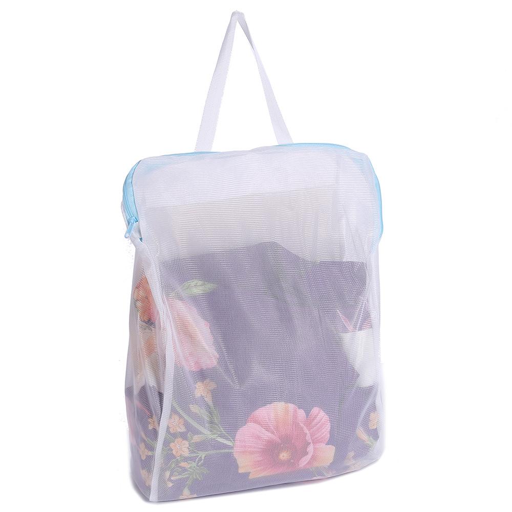 Túi giặt lớn với tay cầm 40*50*15cm Gói 10er với khóa kéo net lưới tốt cho máy giặt Túi giặt có thể tái sử dụng cho ký túc xá và căn hộ đại học