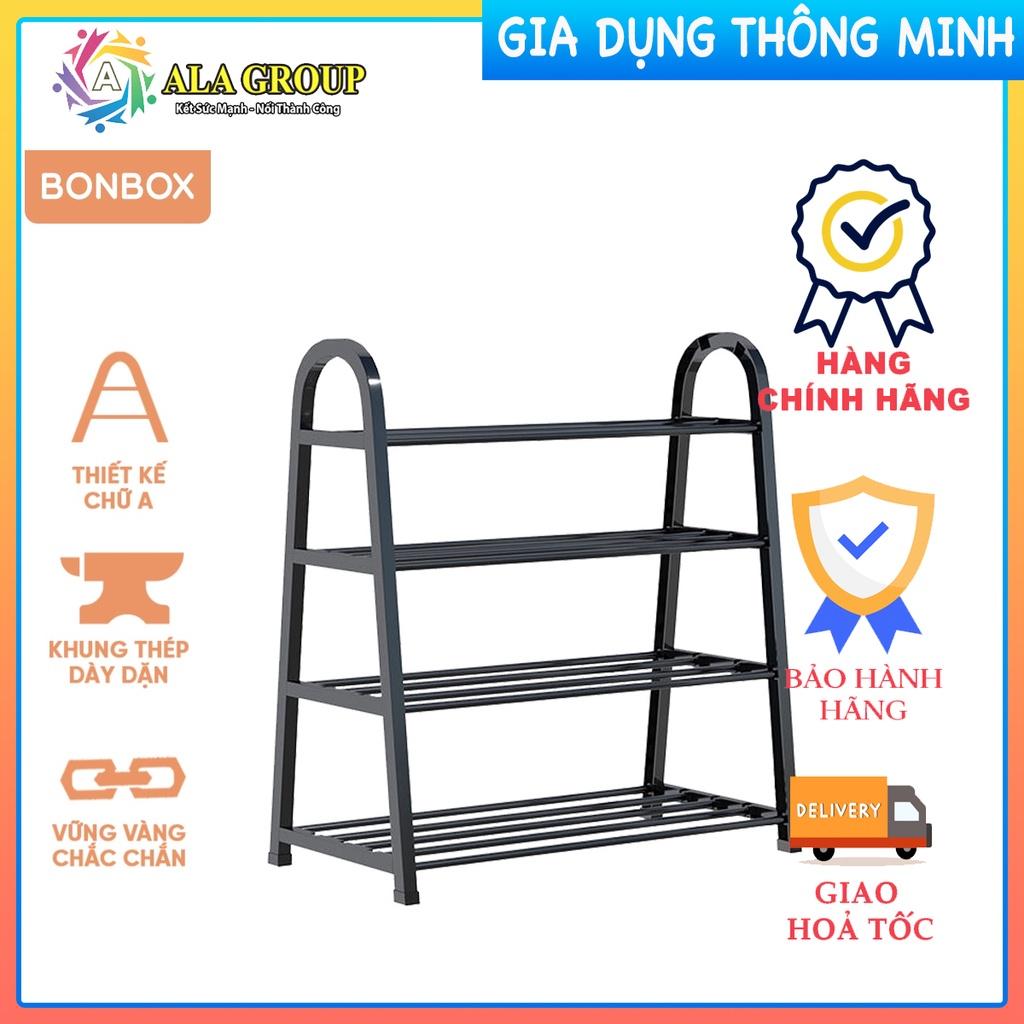 Kệ Để Giày Dép Tiện Dụng 4 Tầng Hình Chữ A BONBOX BFS701 - Khung Théo Cao Cấp Chắc Chắn - Hàng Chính Hãng