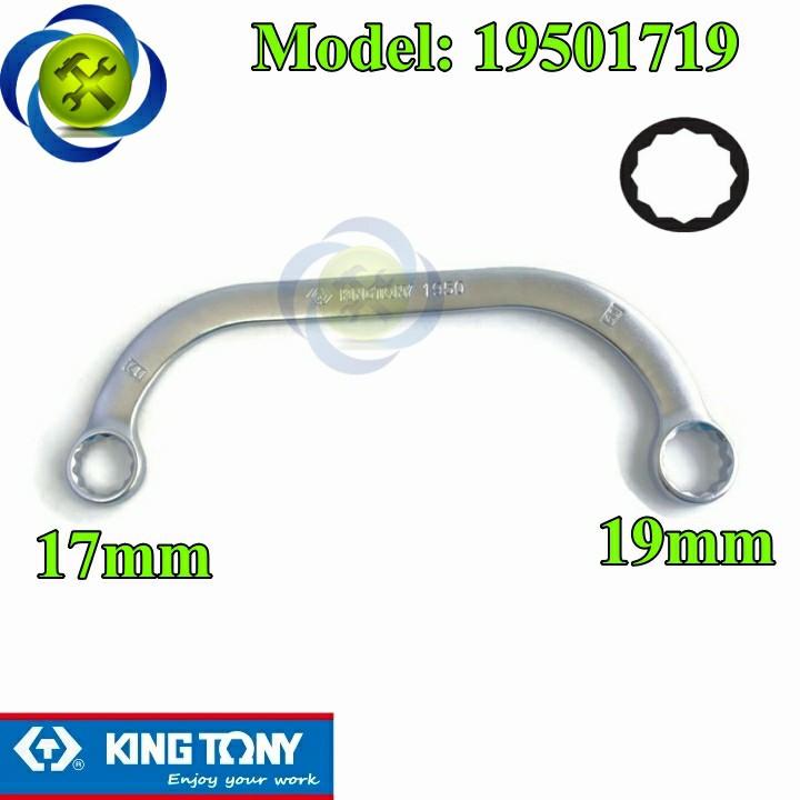 Cờ lê hai đầu vòng trái me 17 x 19 Kingtony 19501719