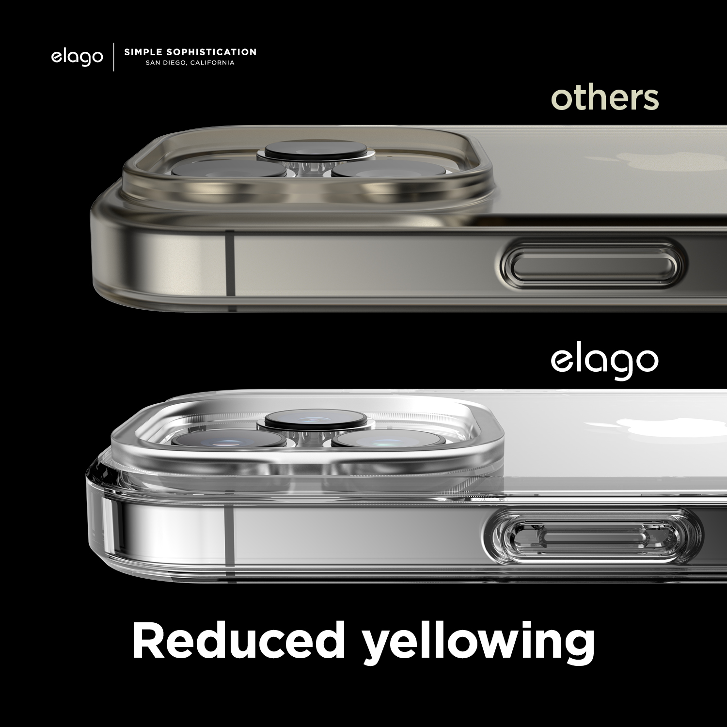 Ốp lưng Elago Hybrid Case dành cho iPhone 14/14 Plus/14 Pro/14 Pro Max- Siêu Trong Suốt Chống Ố Vàng - Hàng Chính Hãng