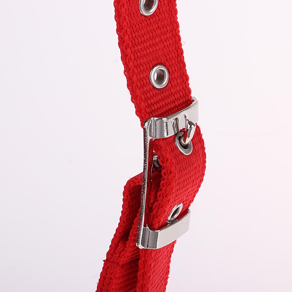 Adjustable Nylon Webbing Equestrian Western Horse Halter Horse Riding Wear Red S
