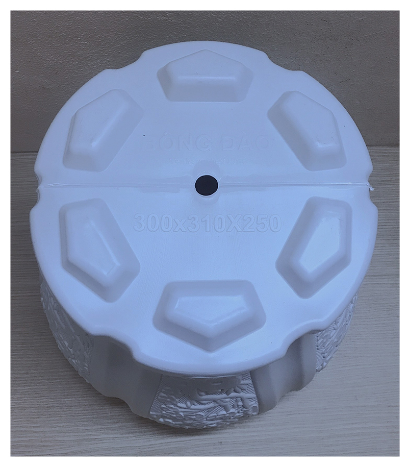 3 Chậu Nhựa Trồng Hoa, Cây Cảnh Bông Đào Kích Thước 30x32Cm