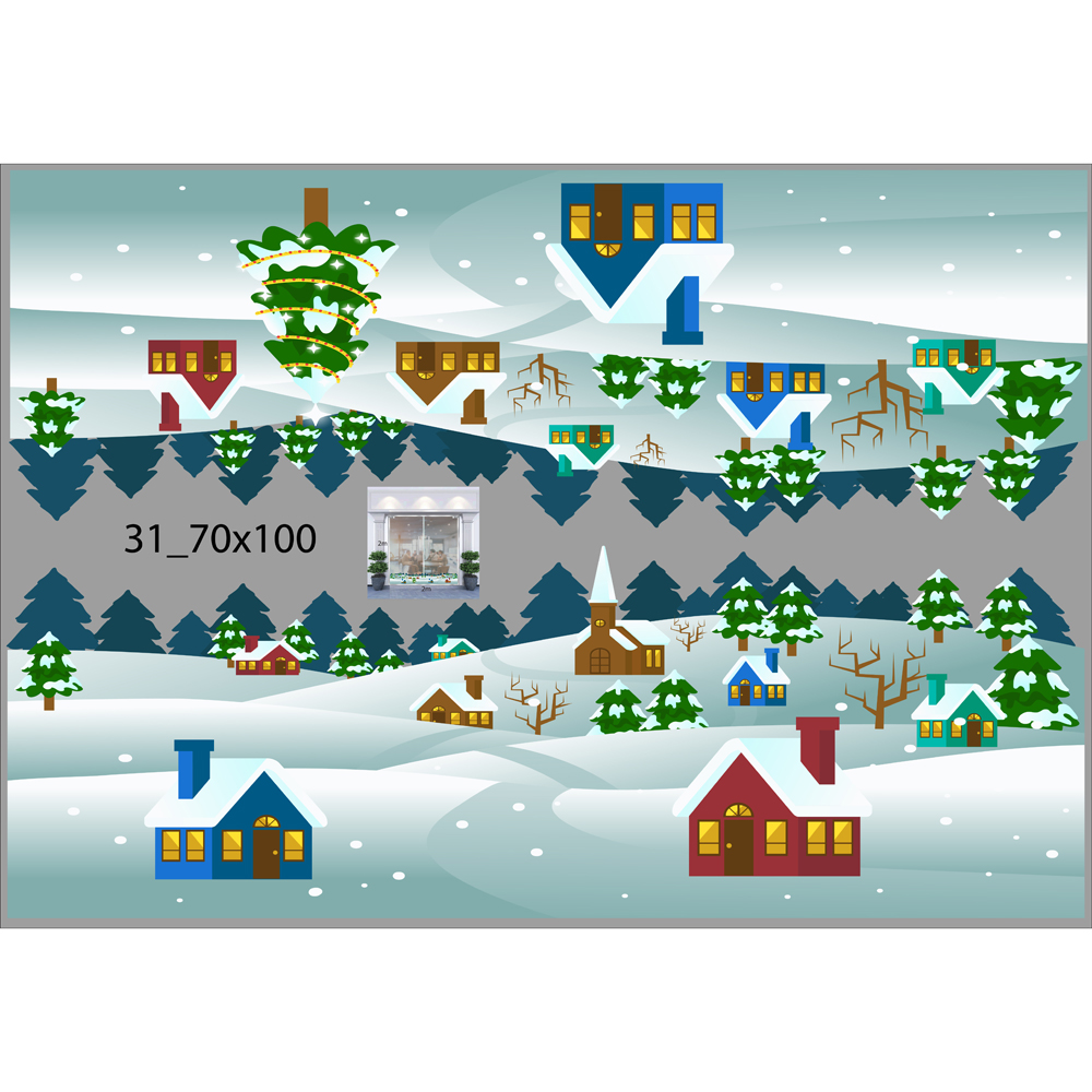 DECAL TRANG TRÍ NOEL 2021 COMBO SỐ 7