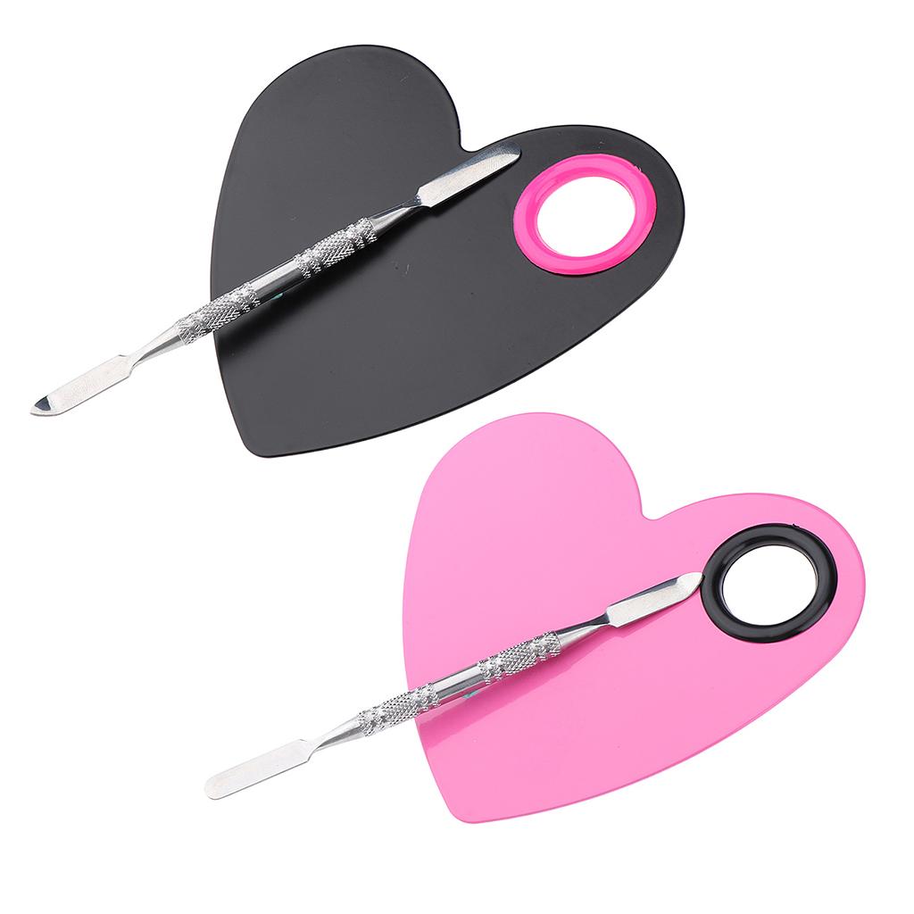 Stainless Steel Makeup Mixing Eyeshadow Paint Blending Palette Spatula
