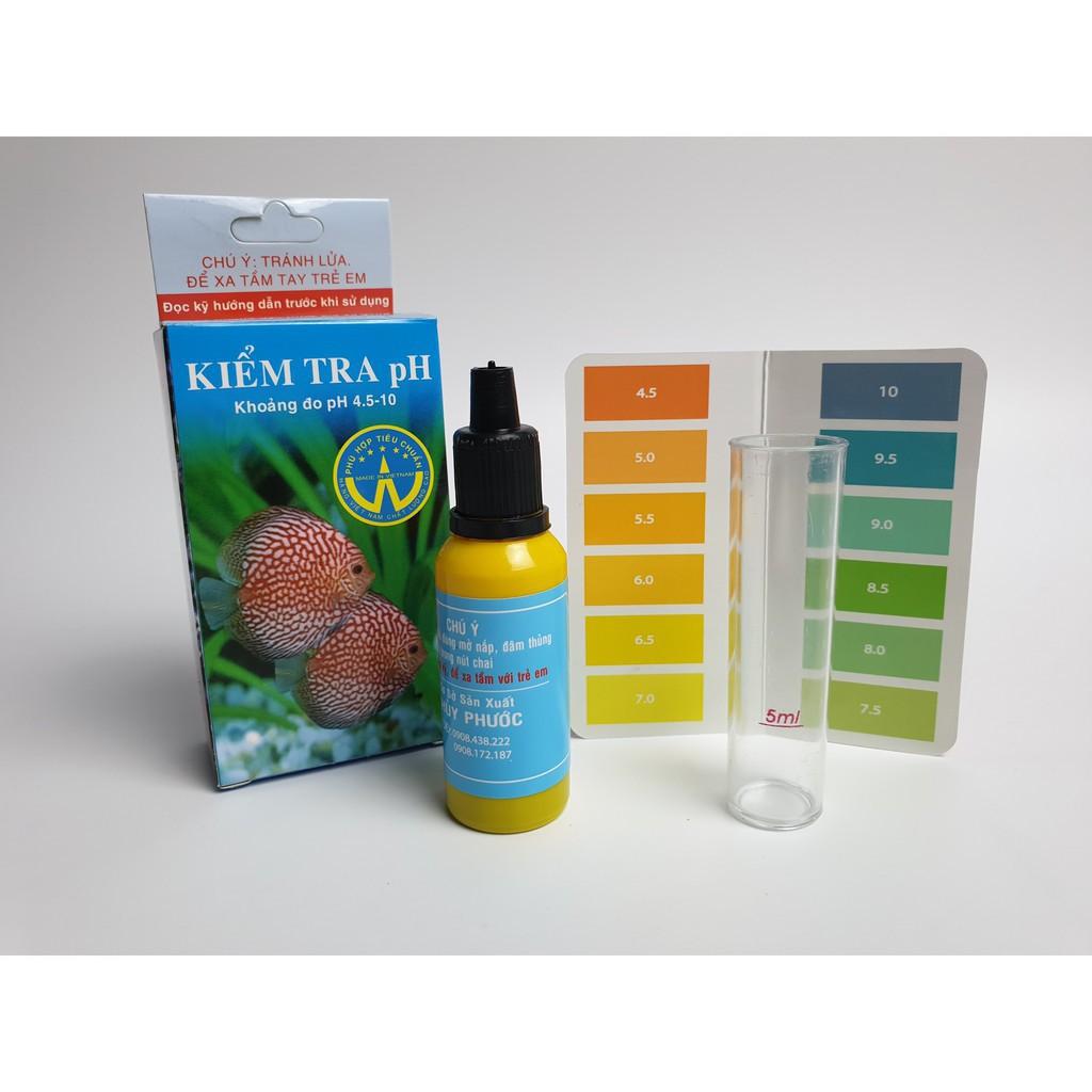 Dung Dịch Đo Kiểm Tra Độ PH Nước 30ml - Bộ Test PH Nước Bể Cá Có Ống Nghiệm