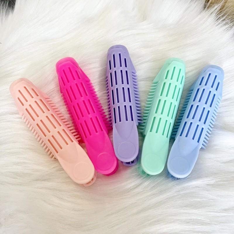 Set 3 lô kẹp uốn phồng chân tóc Hàn quốc màu pastel dễ thương