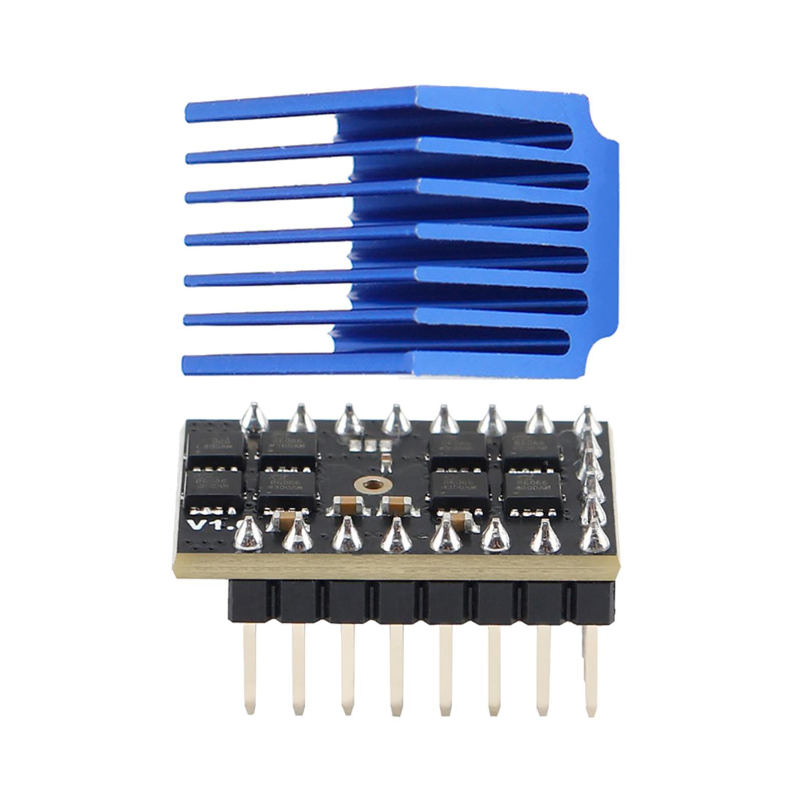 Qhv5160 Stepper Motor Driver, 4.2A, W/ Cooling Heatsink, Printer Parts Accessories, 8-60V Mute Driver High Power Silent