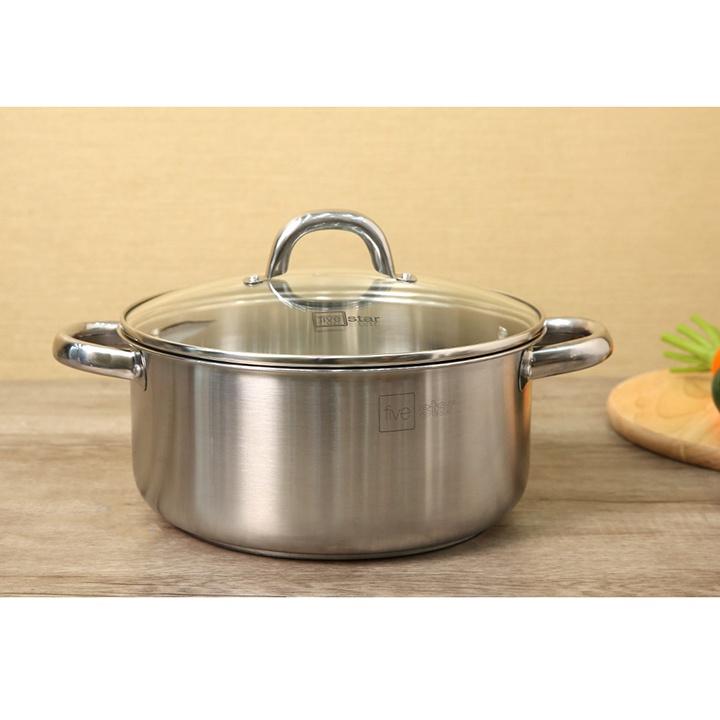 Bộ nồi Inox 430 Fivestar nắp inox FS-B3010