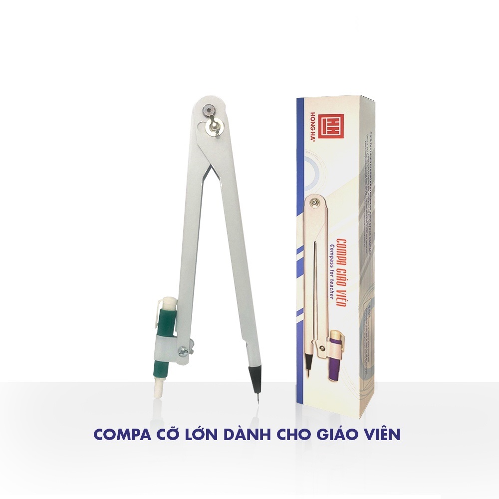 Compa Giáo Viên HH – 3276 Dễ Dàng Vẽ Những Đường Tròn To Nhỏ Theo Ý Muốn. Sản Phẩm Được Làm Từ Nguyên Liệu Thép Sơn Tĩnh Điện – Kết Cấu Vững Chắc