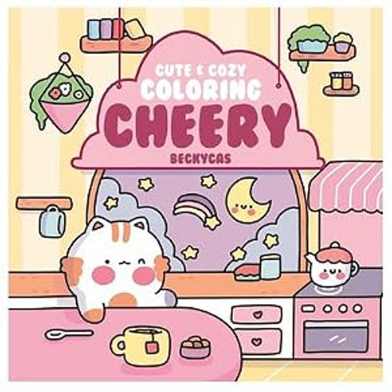 Sách Cute &amp; Cozy Coloring Cheery