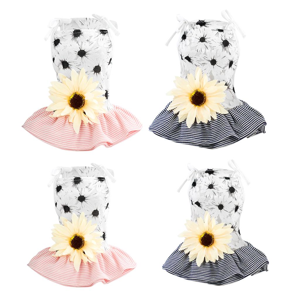 2xPet Dog Puppy Cotton Princess Dress Cute Skirt Clothes Dog Dress Supplies