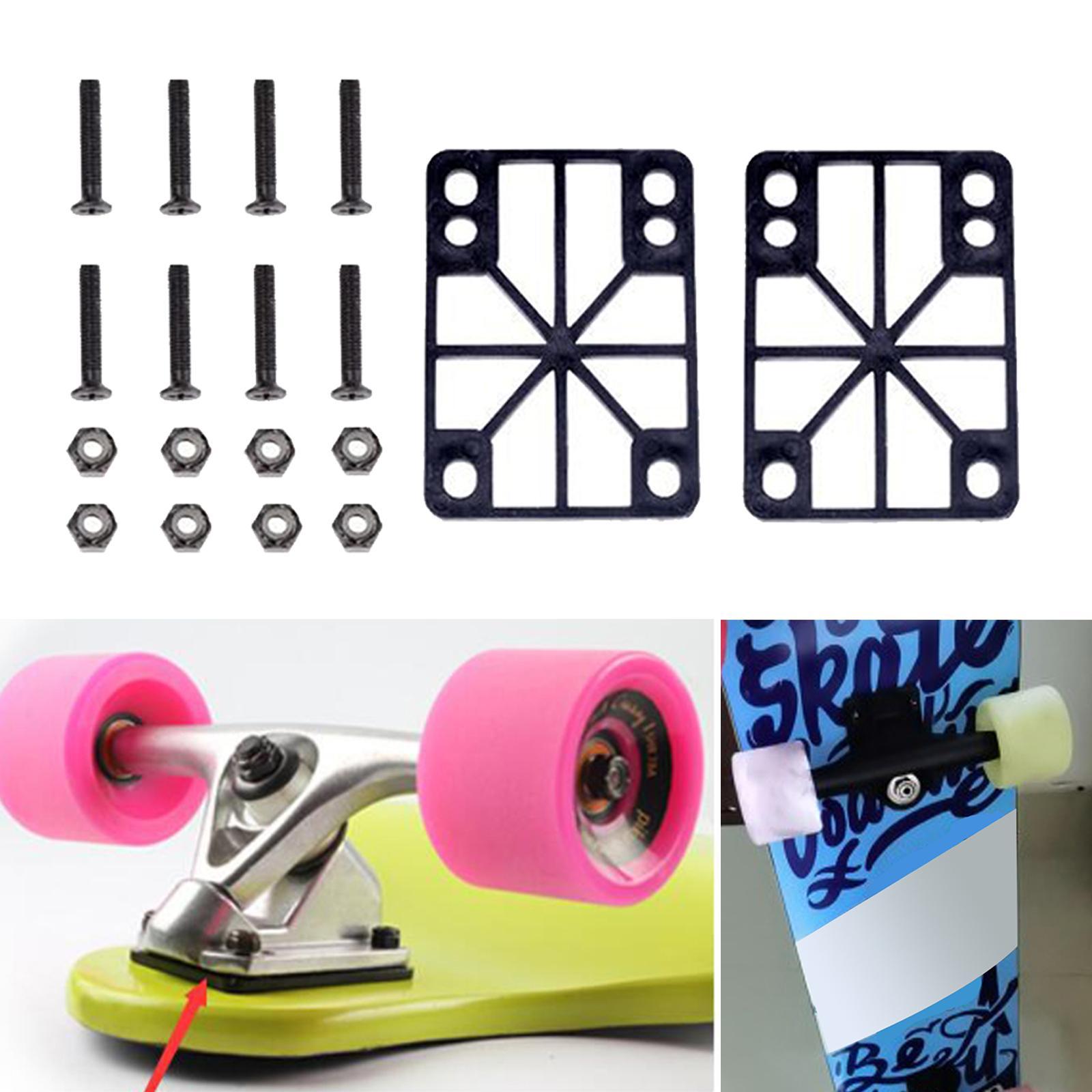 Skateboard Riser Pad Longboard Shock Pad Cruiser Hardware