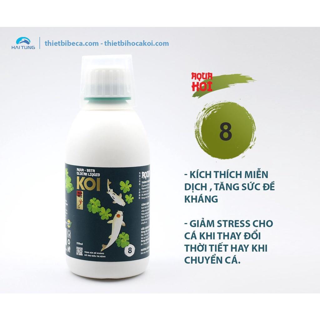 Số 6 và số 8-Combo tăng sức đề kháng cho cá koi, tăng sức khỏe, kích thích miễn dịch, bổ sung khoáng chất - Aquakoi